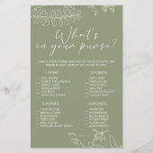 Spielen Sie grüne Blume, was Sie wollen Flyer (Vorne)