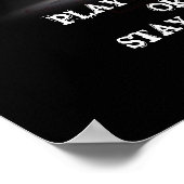 SPIELEN SIE HARD ODER BLEIBE ZUHAUSE! POSTER (Ecke)