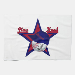 Spielen Sie Hard Softball und Hat Kitchtuch Handtuch