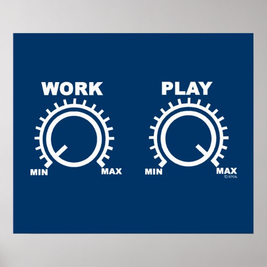 Spielen Sie hart Poster (Vorne)