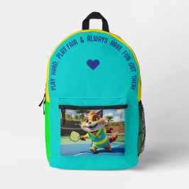 Spielen Sie hart, spielen Sie fair... Bedruckter Rucksack