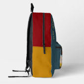 Spielen Sie hart, spielen Sie intelligent... Bedruckter Rucksack (Links)