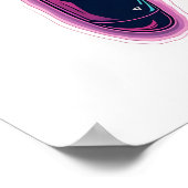 Spielen Sie hartes Schlaf-Hartes Poster (Ecke)