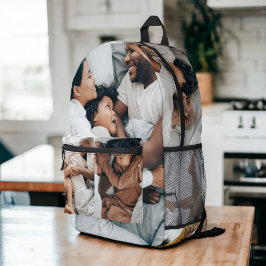 Spielen Sie Ihre Foto-Collage Vorlage 7 Fotos Bedruckter Rucksack