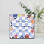 Spielen Sie im Foto des Backyard-Spielers Einladung (Stehend Vorderseite)