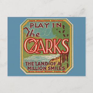 Spielen Sie in den OZARKS Arkansas Missouri Postkarte