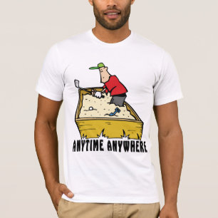 Spielen Sie jederzeit überall T - Shirt Golf