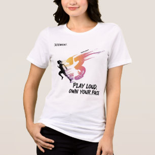 Spielen Sie laut - Ihr Pace 13 Runner & Fox besitz Tri-Blend Shirt