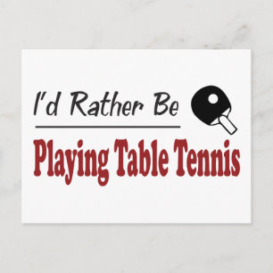 Spielen Sie lieber Tischtennis Postkarte