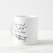 Spielen Sie mein Horn Kaffeetasse (Vorderseite Links)