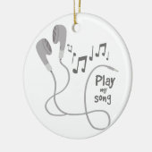 Spielen Sie mein Lied Keramik Ornament (Links)