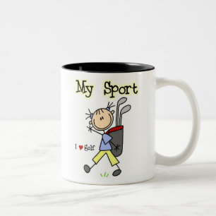 Spielen Sie meinen Sport Golf Zweifarbige Tasse