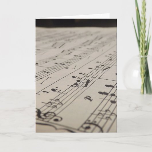 Spielen Sie mir eine Liedergrusskarte Karte (Vorderseite)