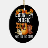 Spielen Sie mir einfach ein bisschen Country Musik Keramik Ornament (Rechts)