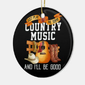 Spielen Sie mir einfach ein bisschen Country Musik Keramik Ornament (Links)