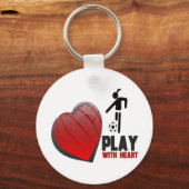 SPIELEN SIE MIT HERZMÄDCHEN SCHLÜSSELANHÄNGER (Vorderseite)