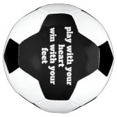 Spielen Sie mit Ihrem eigenen Slogan für Ihr Herz Fußball (Gedreht)