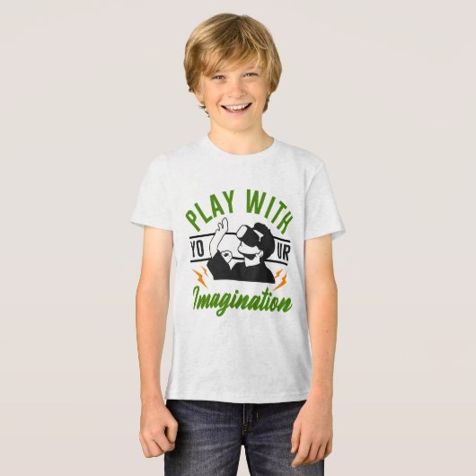 Spielen Sie mit Ihrer Fantasie Tri-Blend Shirt (Vorderseite voll)