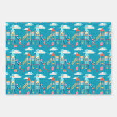 Spielen Sie mit Niedlichen Cartoon, leuchtenden Fa Geschenkpapier Set (Vorderseite)