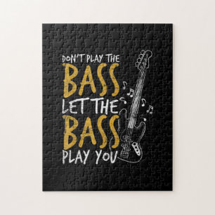 Spielen Sie nicht die Bass-Gitarre Lassend Puzzle
