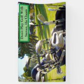 Spielen Sie nicht Golf mit Steven, Funny Banner (Vertikal)