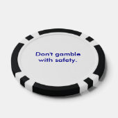 "Spielen Sie nicht mit Sicherheit" Poker Chip (Einzeln)