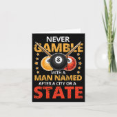 Spielen Sie nie mit einem Mann, der nach einer Sta Karte (Vorderseite)