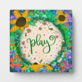 Spielen Sie Niedlich Spaß Whimsical Kids Inspirivi Fotoplatte (Vorderseite)