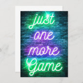 Spielen Sie noch ein Spiel Einladung (Vorne/Hinten)