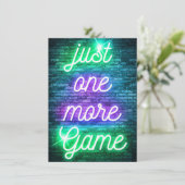 Spielen Sie noch ein Spiel Einladung (Stehend Vorderseite)