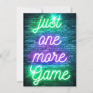 Spielen Sie noch ein Spiel Einladung