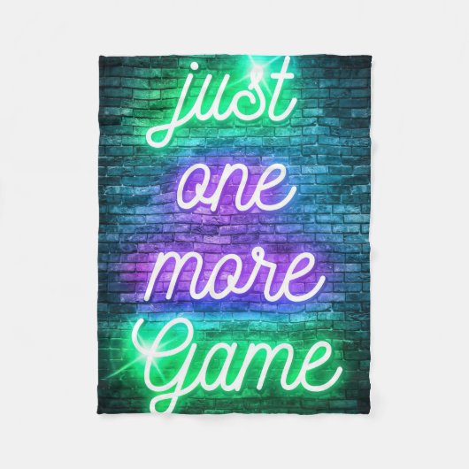 Spielen Sie noch ein Spiel Fleecedecke (Vorderseite)