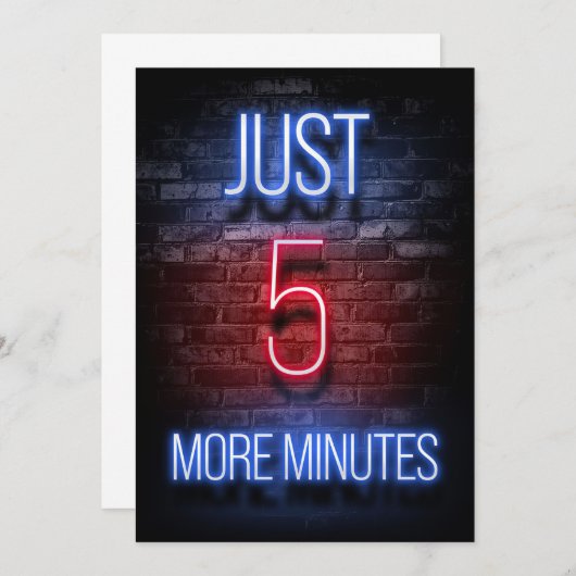 Spielen Sie noch fünf Minuten Save The Date (Vorne/Hinten)