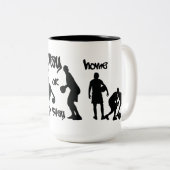 Spielen Sie oder bleibe Sie Zuhause-Tasse Zweifarbige Tasse (VorderseiteRechts)