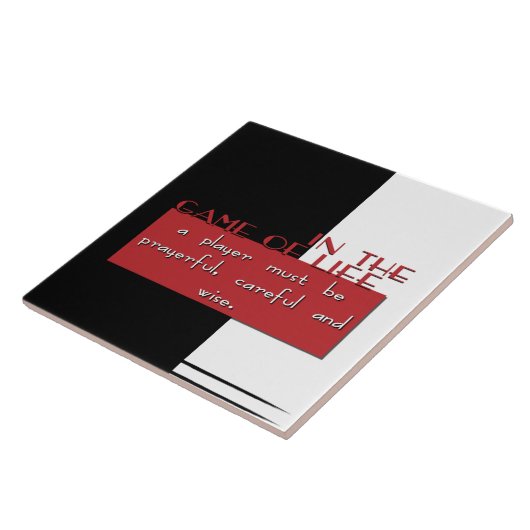 Spielen Sie oder bleibe Sie Zuhause Trivet Fliese (Seite)