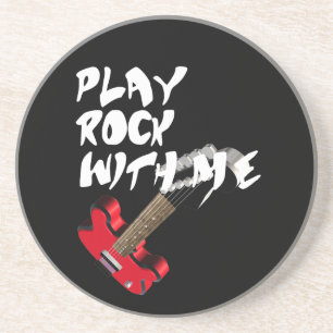 Spielen Sie Rock mit mir Getränkeuntersetzer