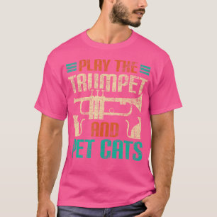 Spielen Sie Trumpet und Hauskatzen - Trumpeter Jaz T-Shirt