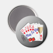 Spielen Sie um zu gewinnen Magnet (Vorderseite/Rückseite)
