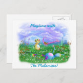 Spielen Sie Zeit im Twisty Twicks Garden! Postkarte (Vorne/Hinten)