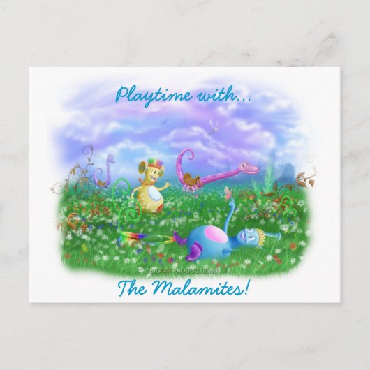 Spielen Sie Zeit im Twisty Twicks Garden! Postkarte (Vorderseite)