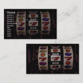 Spielen, Spielautomaten Visitenkarte (Vorne/Hinten)