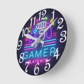 Spielen und gewinnen runde wanduhr (Winkel)
