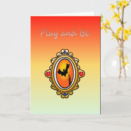 Spielen und sein karte (Gelbe Blume)