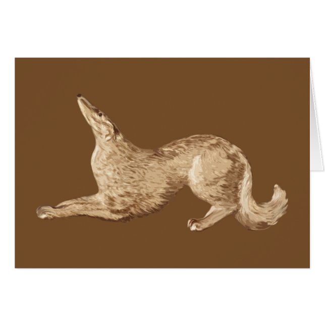 Spielen von Borzoi (Vorderseite (Horizontal))