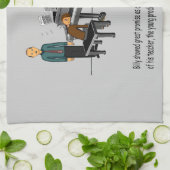 Spielen von Musik durch Ohr Küchentuch (Gefaltet)