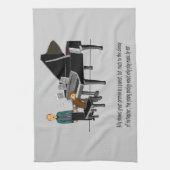 Spielen von Musik durch Ohr Küchentuch (Vertikal)