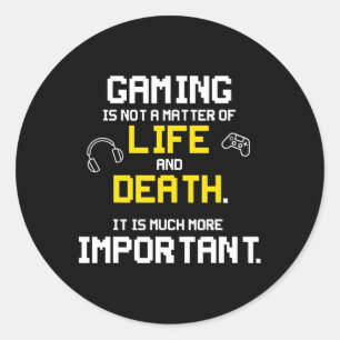 Spielen von Videospielen Spaß PC Console Gamer Gee Runder Aufkleber