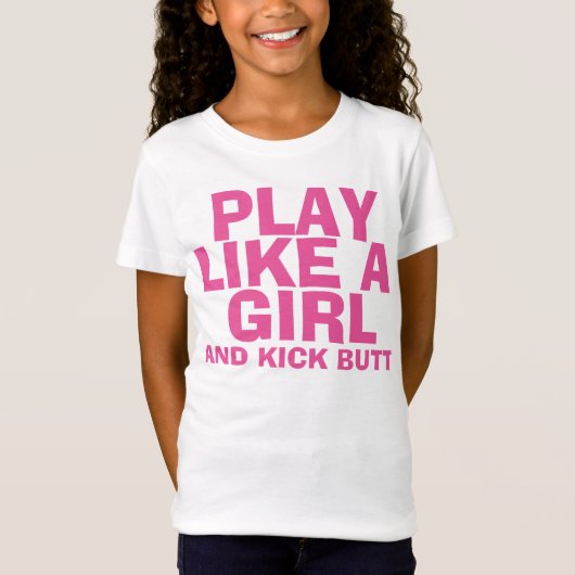 SPIELEN WIE EIN MÄDCHEN, Kids & Teens T - Shirt (Vorderseite)