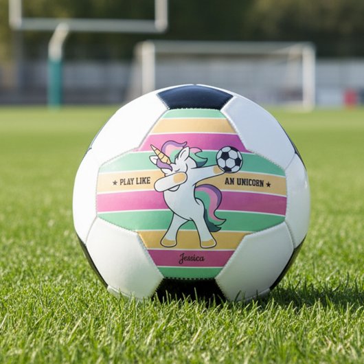 Spielen wie und Unicorn Retro Soccer Dabbing Unico Fußball