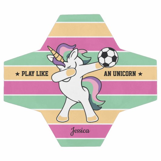 Spielen wie und Unicorn Retro Soccer Dabbing Unico Fußball (Flach)